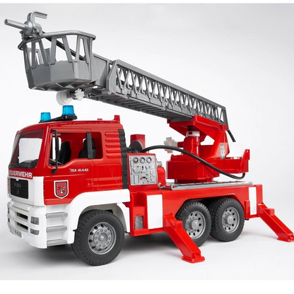 Bruder 2771 MAN TGA Fire Engine with Ladder Water Pump and L & S - Mainan Miniatur Truk Pemadam Kebakaran