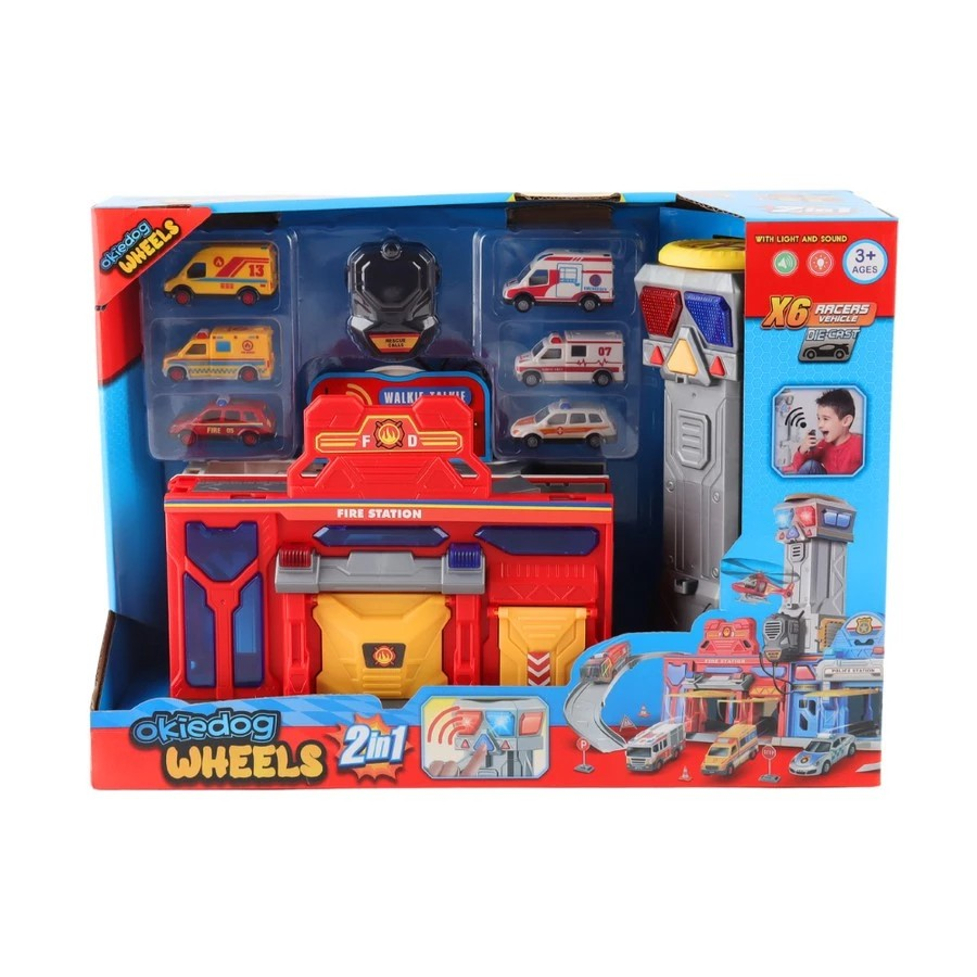 Okiedog Wheels 2in1 with Lights and Music - Mainan Puzzle Edukasi Anak