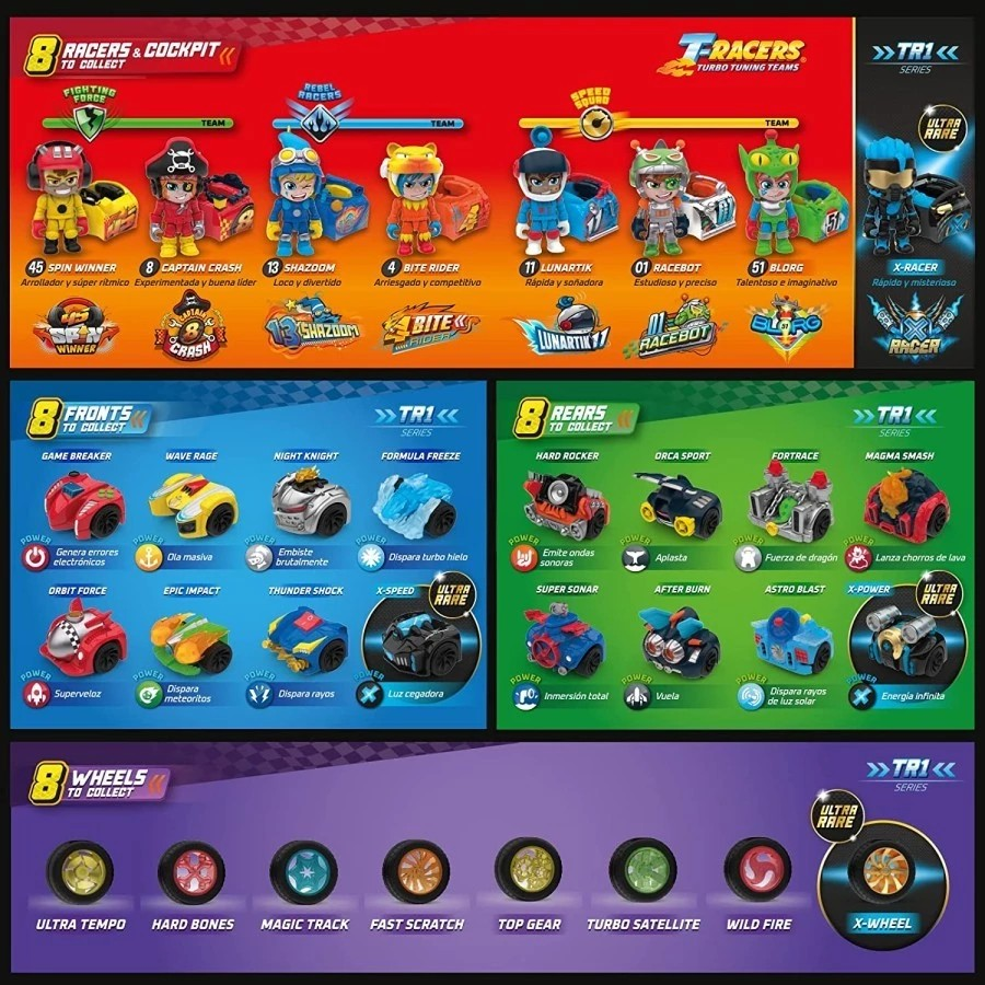 T-Racers Surprise Car and Racing Driver Series 1 - Mainan Mobil Balap Mini