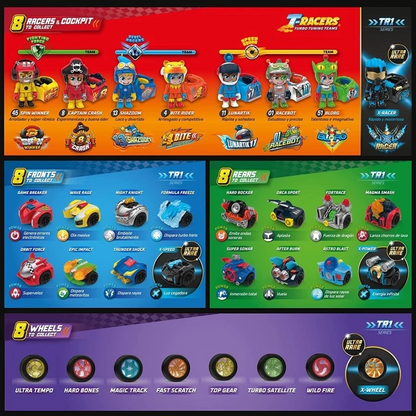 T-Racers Surprise Car and Racing Driver Series 1 - Mainan Mobil Balap Mini