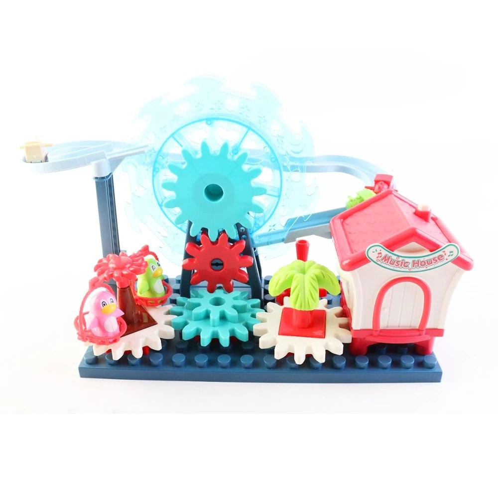 Okiedog Ferris Wheel Paradise with Light and Music - Mainan Kreativitas Anak dengan Lampu dan Musik
