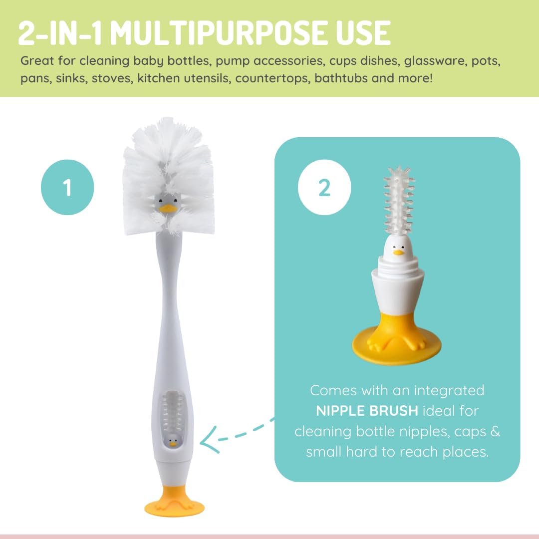 Melii Baby Duck Bottle Brush - Sikat Cuci Botol Anak