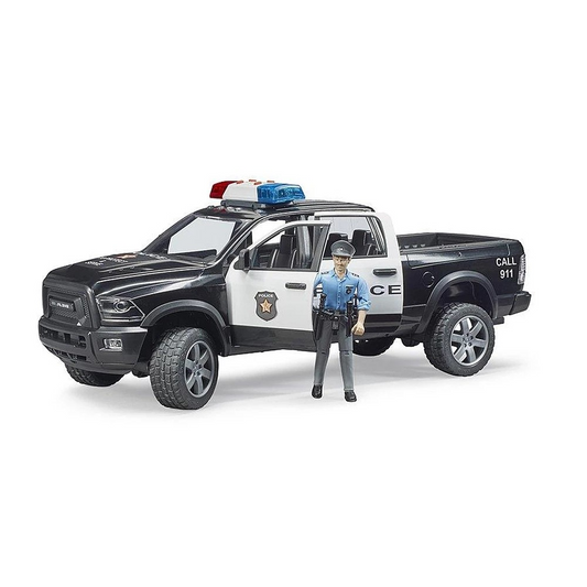 Bruder 2505 Police Truck with Policeman - Mainan Miniatur Mobil Polisi & Petugas