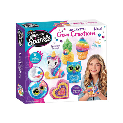 Shimmer 'n Sparkle 3D Crystal Gem Creations