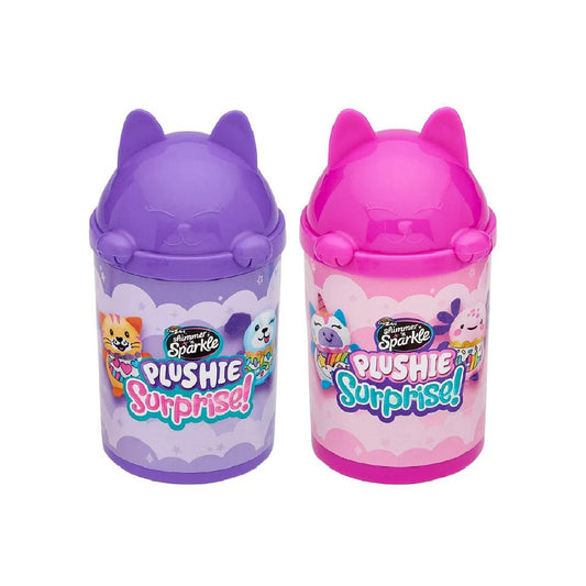 Shimmer 'n Sparkle Plushie Surprize in container in PDQ