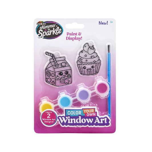 Shimmer 'n Sparkle Color It Cute Window Art - Pegged item