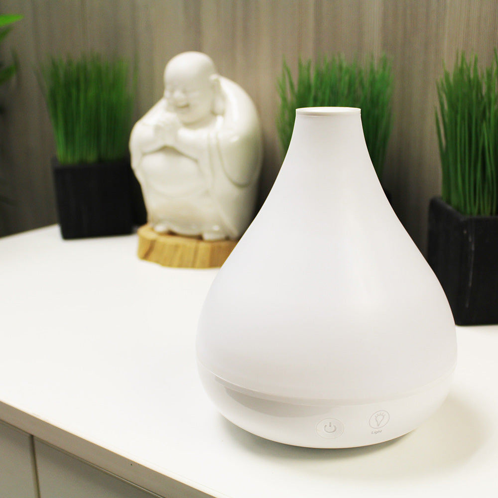 Crane 2in1 Humidifier and Aroma Diffuser - Pelembab dan Pengharum Ruangan - Lampu Tidur