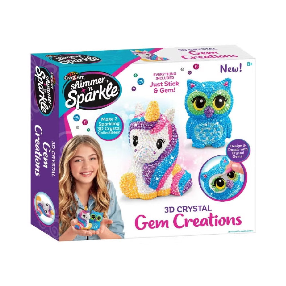 Shimmer 'n Sparkle 3D Crystal Gem Creations- Small Box
