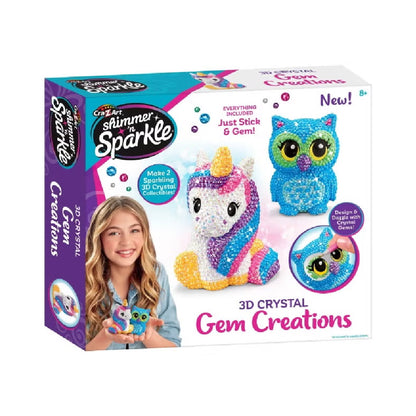 Shimmer 'n Sparkle 3D Crystal Gem Creations- Small Box