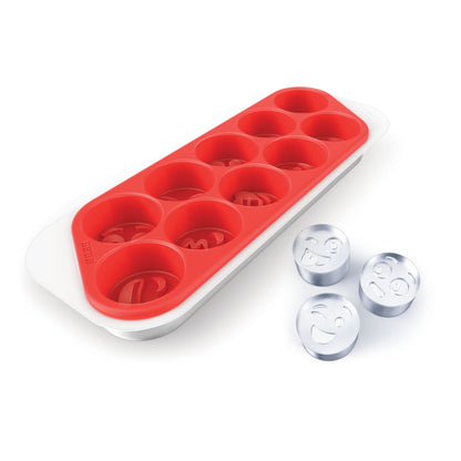 Zoku Cool Moji Ice Tray  - Cetakan Es batu Karakter / Cetakan Es Krim Bentuk Ekspresi Wajah emoticon / Cetakan Es Krim Silicone