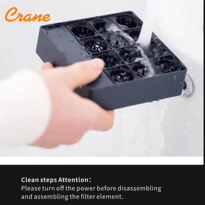 Crane Rechargeable Portable Air Purifier with Electronic Filter - Pembersih udara