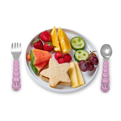 Melii Baby Animal Utensil Set - Alat makan stainless sendok dan garpu