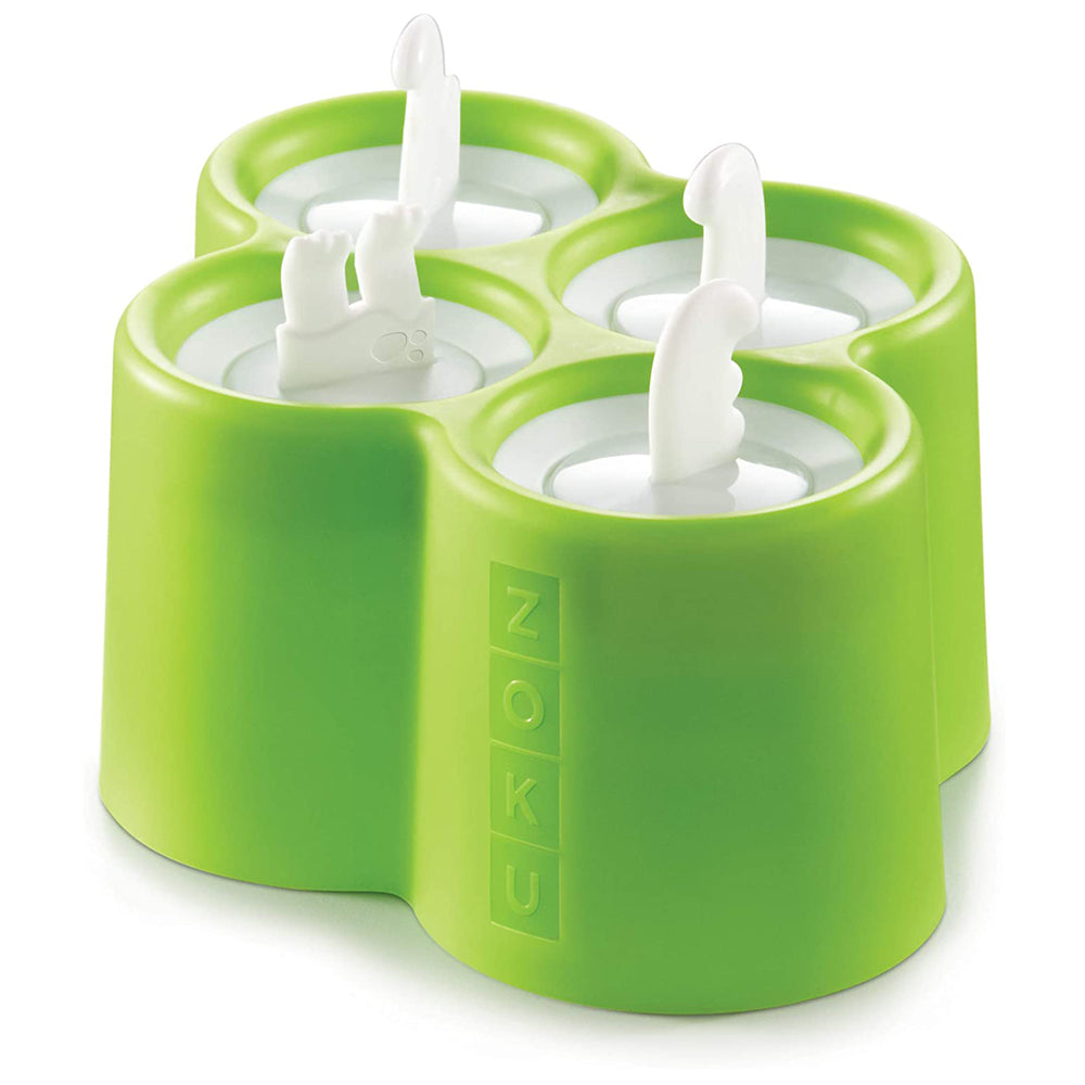 Zoku Safari Pop Mold (4 pop)  - Cetakan Es Krim Karakter / Cetakan Es Krim Bentuk Hewan / Cetakan Es Krim Silicon