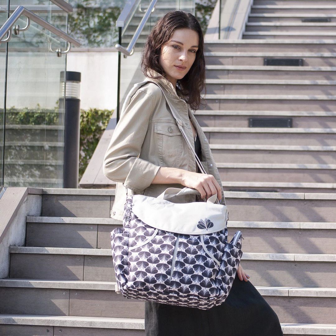 Okiedog Sumo Nature Grey 3in1 Diaper Bag - Tas Diaper Bayi 3in1 Multifungsi