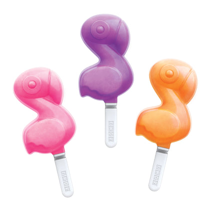 Zoku Ice Pop Mold - Cetakan Es Krim Karakter / Cetakan Es Krim Bentuk Flamingo / Cetakan Es Krim Silicon