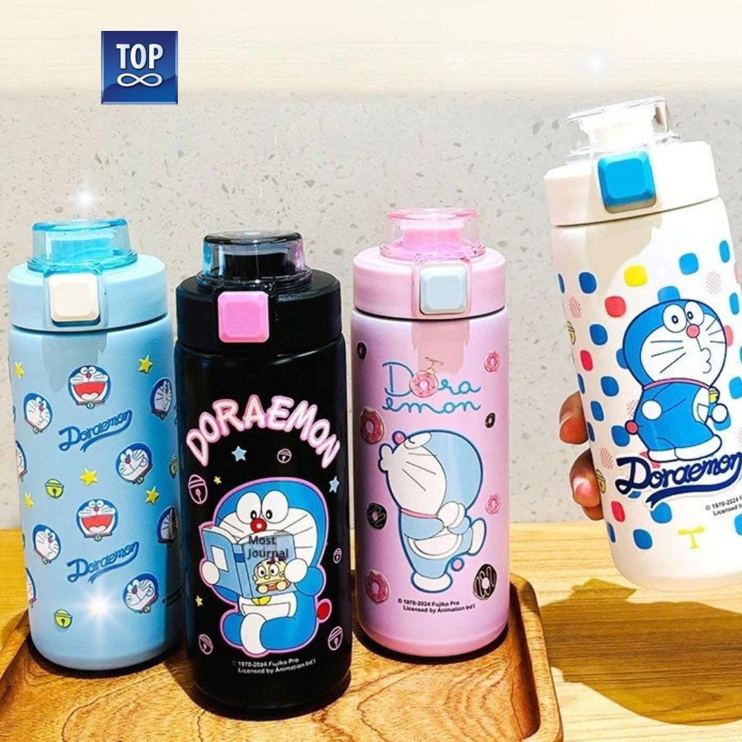 Doraemon Thermos Stainless Steel Bottle 540ml - Botol Minum Doraemon DL10001