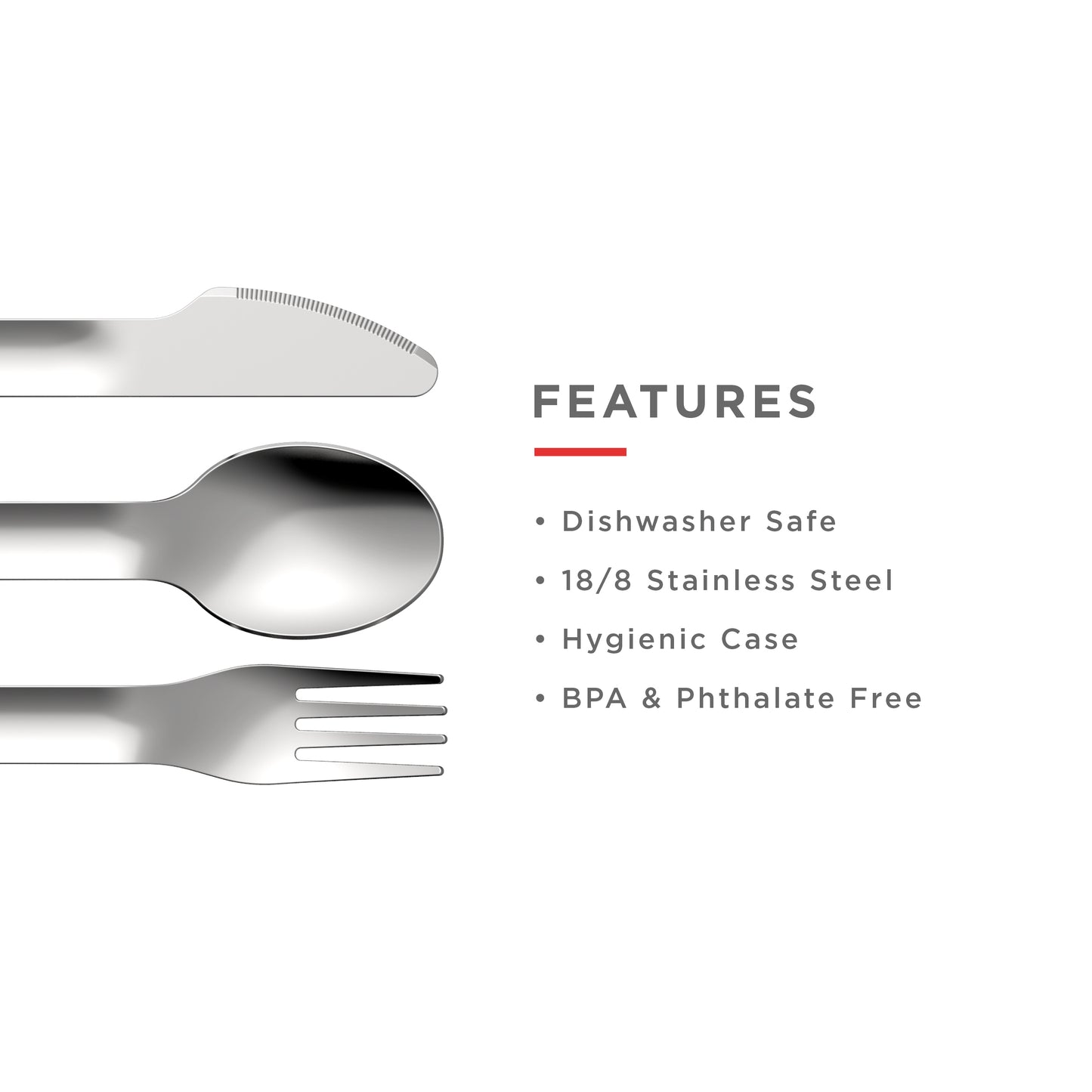 Zoku Pocket Utensils - Alat Makan Sendok, Garpu, Pisau