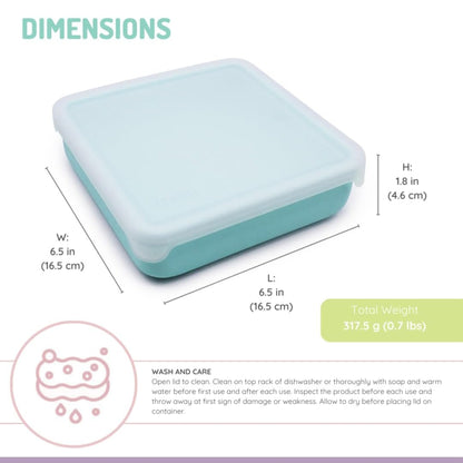 Melii Baby Silicone Sandwich Container - Lunchbox Silikon Anak - Tempat Makan Anak Premium / Tempat Makan Silikon