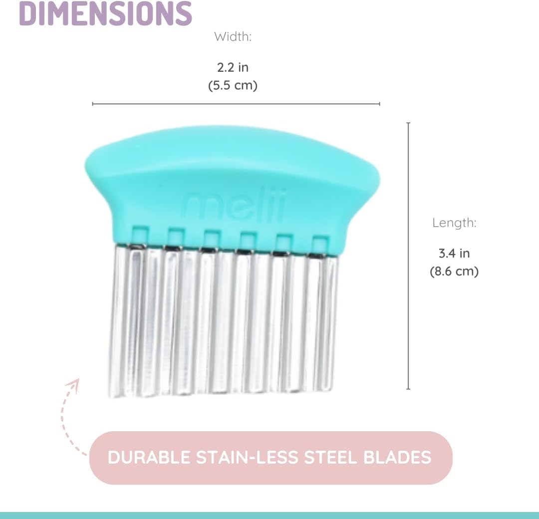 Melii Baby Crinckle Cutters - Pisau Potong Gelombang Anti Karat/Pisau Cutter Slicer Zigzag