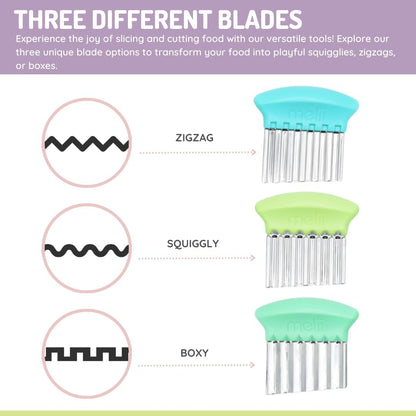 Melii Baby Crinckle Cutters - Pisau Potong Gelombang Anti Karat/Pisau Cutter Slicer Zigzag
