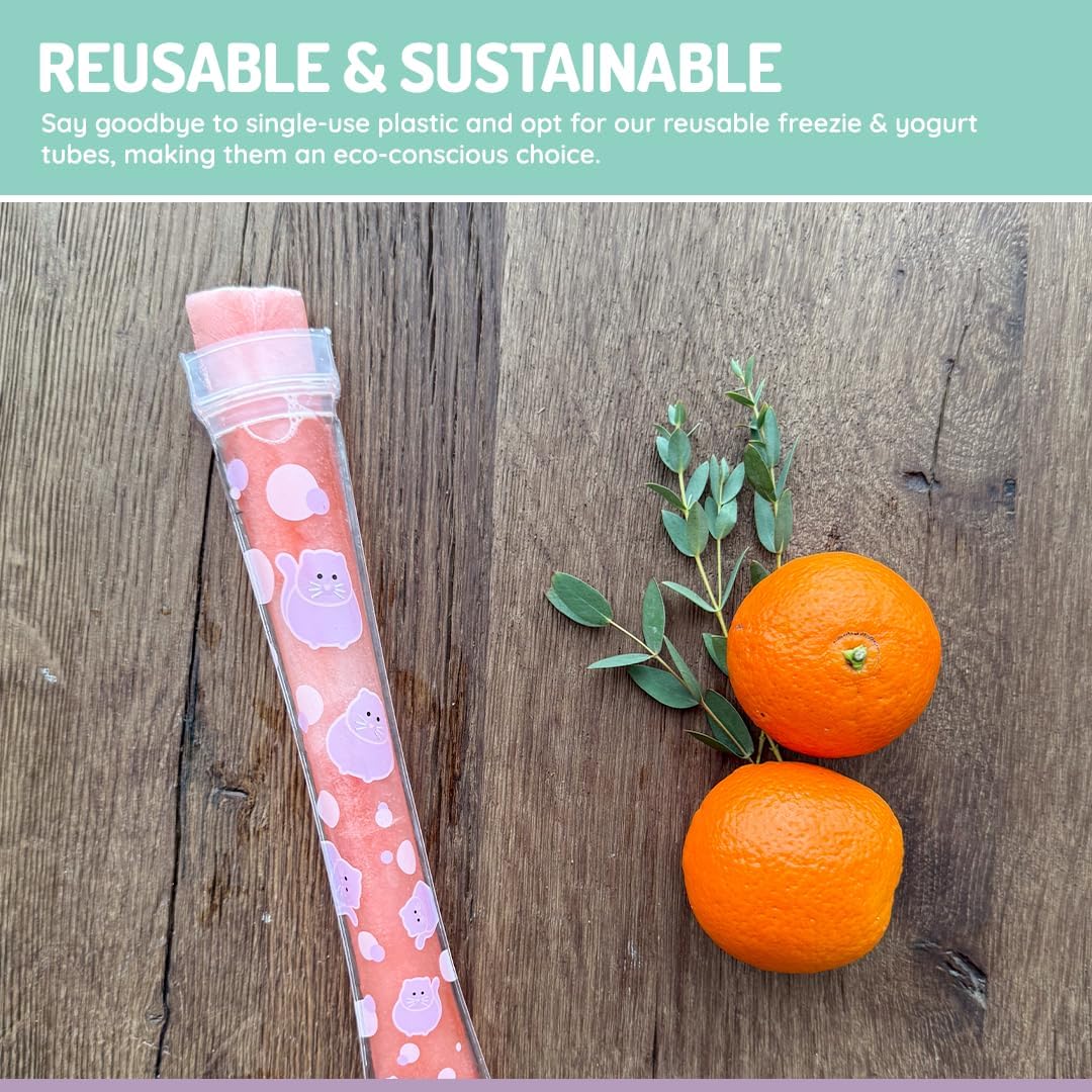 Melii Baby Reusable Ice Pop Freezie Bag - Plastik Es Krim Reusable / Plastik Ice Cream Premium