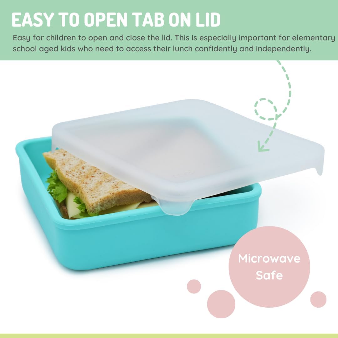 Melii Baby Silicone Sandwich Container - Lunchbox Silikon Anak - Tempat Makan Anak Premium / Tempat Makan Silikon