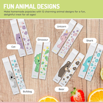Melii Baby Reusable Ice Pop Freezie Bag - Plastik Es Krim Reusable / Plastik Ice Cream Premium