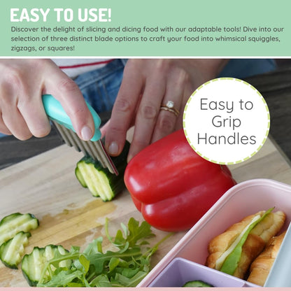 Melii Baby Crinckle Cutters - Pisau Potong Gelombang Anti Karat/Pisau Cutter Slicer Zigzag