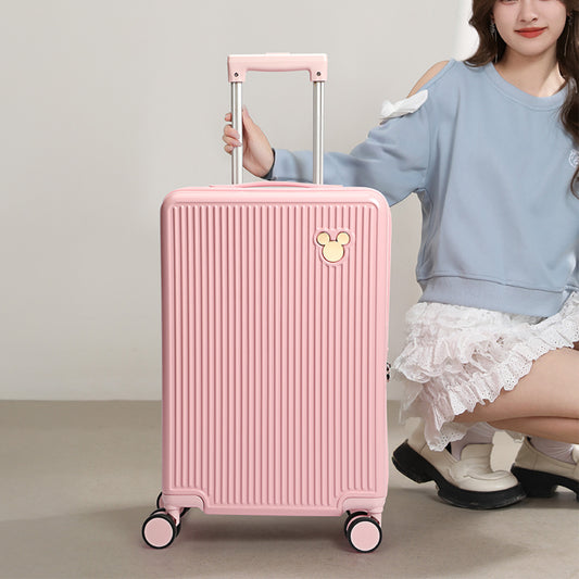 Mesuca Disney Mickey Pink Family Suitcase - Koper Disney Tahan Banting Premium