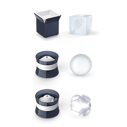 Zoku Mixology Ice Set/3 - Cetakan Es Batu Unik / Cetakan Es Batu Silicon / Cetakan Es Batu Kotak Persegi / Bulat