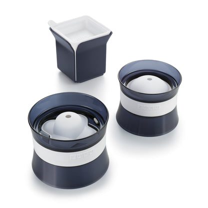 Zoku Mixology Ice Set/3 - Cetakan Es Batu Unik / Cetakan Es Batu Silicon / Cetakan Es Batu Kotak Persegi / Bulat