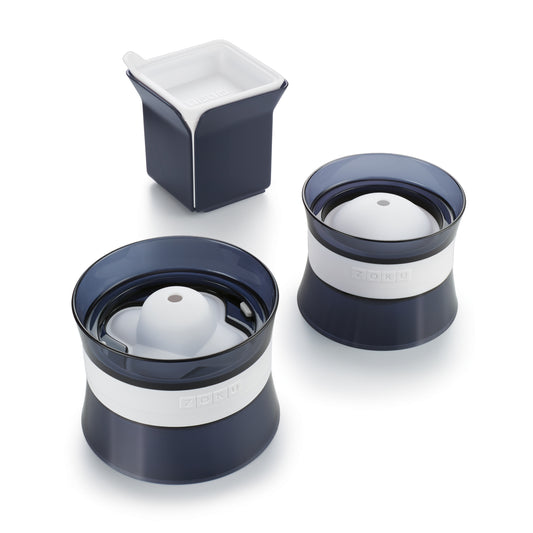 Zoku Mixology Ice Set/3 - Cetakan Es Batu Unik / Cetakan Es Batu Silicon / Cetakan Es Batu Kotak Persegi / Bulat