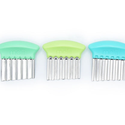 Melii Baby Crinckle Cutters - Pisau Potong Gelombang Anti Karat/Pisau Cutter Slicer Zigzag