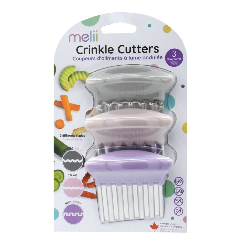 Melii Baby Crinckle Cutters - Pisau Potong Gelombang Anti Karat/Pisau Cutter Slicer Zigzag