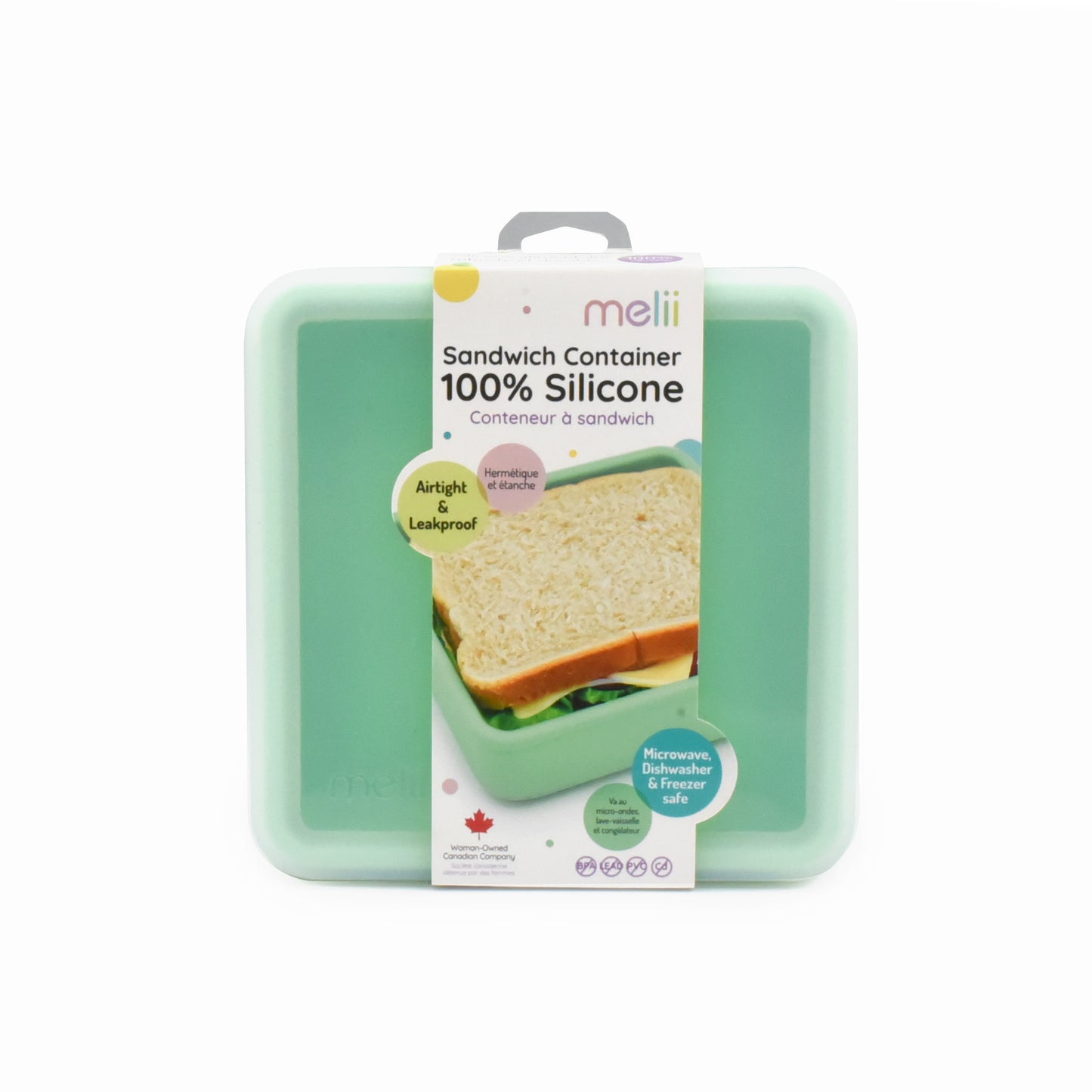Melii Baby Silicone Sandwich Container - Lunchbox Silikon Anak - Tempat Makan Anak Premium / Tempat Makan Silikon
