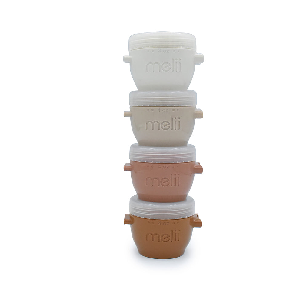 Melii Baby Snap & Go Pods - Wadah makan silikon