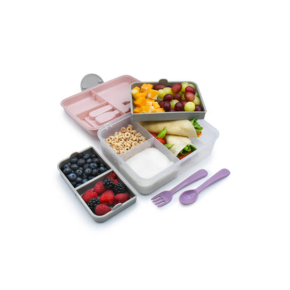 Melii Baby 2 Tier Bento Box - tempat makan anak dengan sendok garpu