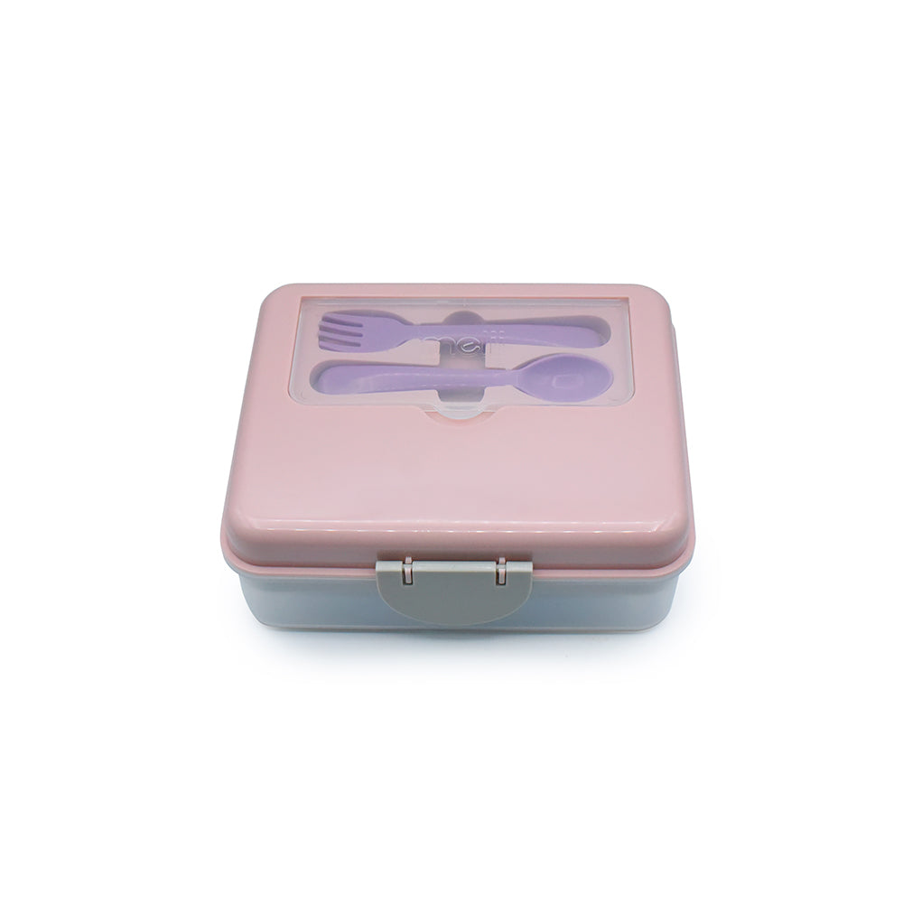 Melii Baby 2 Tier Bento Box - tempat makan anak dengan sendok garpu