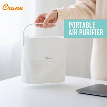 Crane Rechargeable Portable Air Purifier with Electronic Filter - Pembersih udara