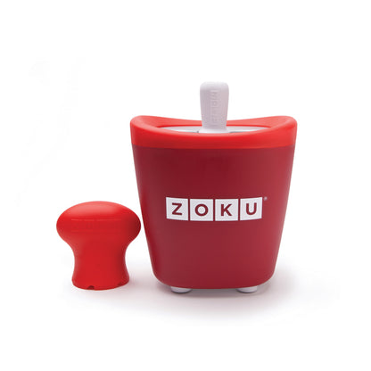 Zoku Red Single Pop Maker  - Alat Pembuat Es Krim Stick, Alat Pembuat Es Krim Instant