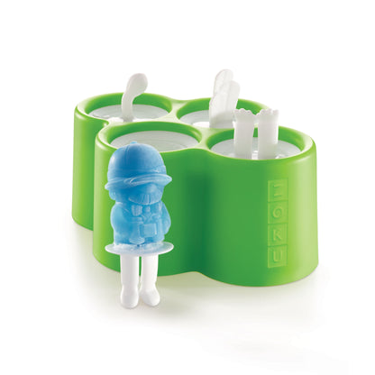 Zoku Safari Pop Mold (4 pop)  - Cetakan Es Krim Karakter / Cetakan Es Krim Bentuk Hewan / Cetakan Es Krim Silicon