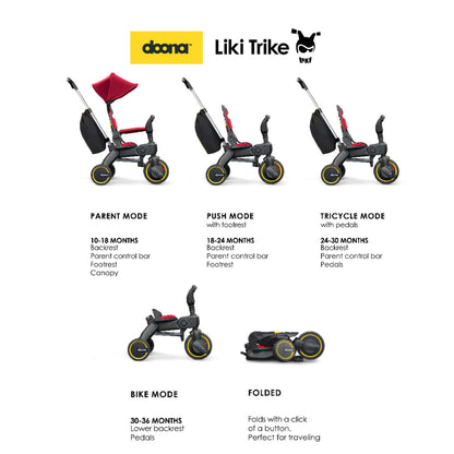 Doona Liki Trike S5 - Sepeda Dorong Roda Tiga - Stroller Anak