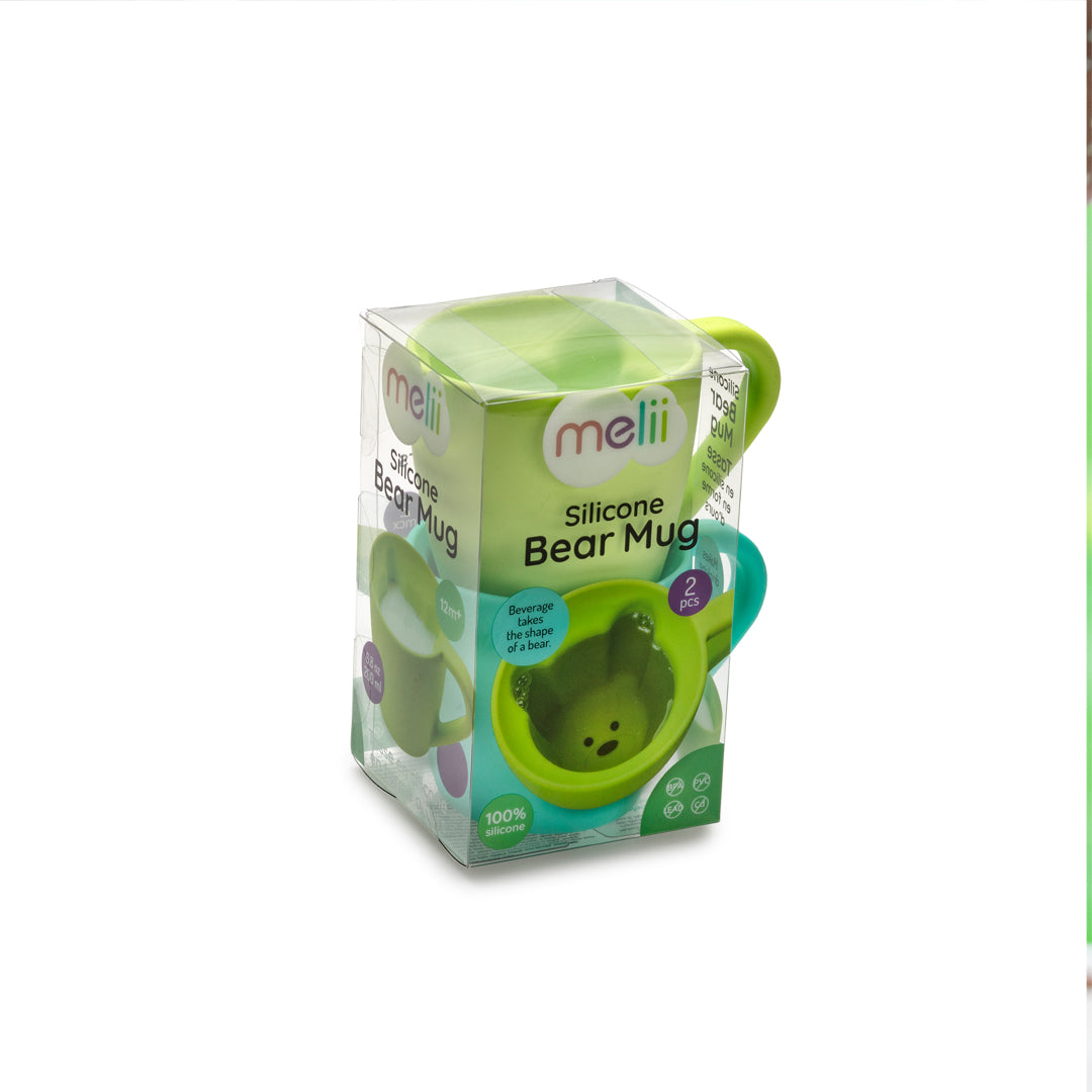 Melii Baby Silicone Bear Mug - Gelas silikon anak