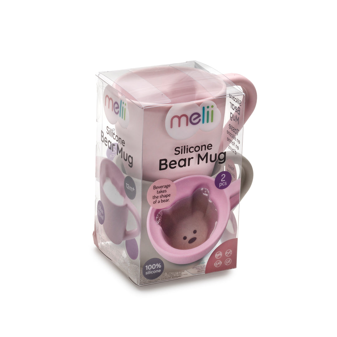 Melii Baby Silicone Bear Mug - Gelas silikon anak