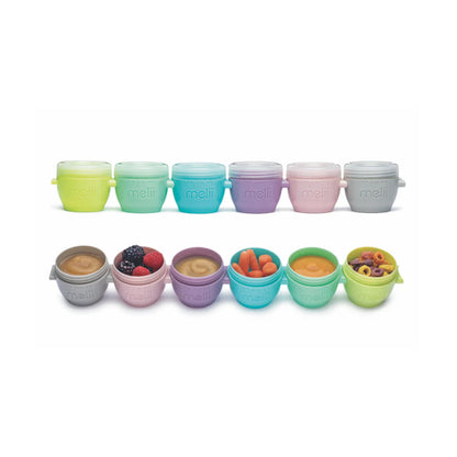 Melii Baby Snap & Go Pods - Wadah makan silikon
