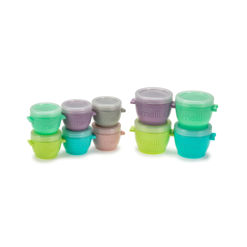 Melii Baby Snap & Go Pods - Wadah makan silikon