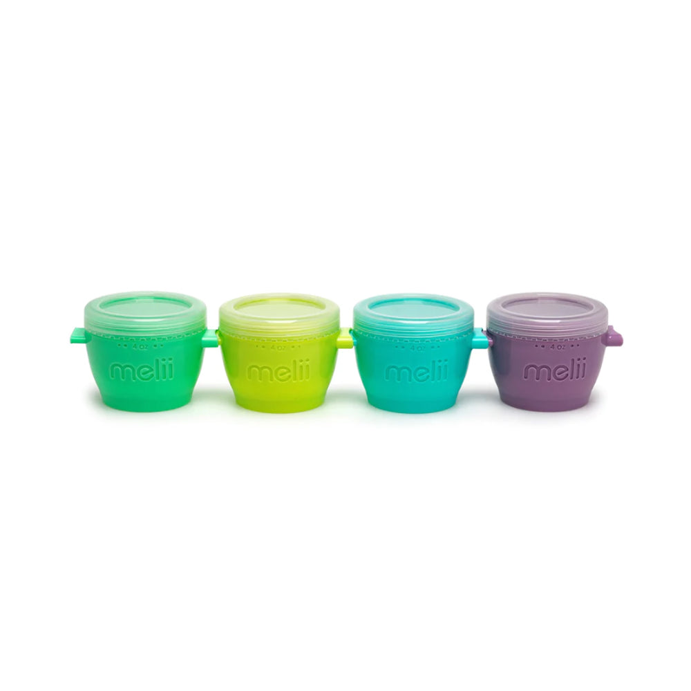 Melii Baby Snap & Go Pods - Wadah makan silikon