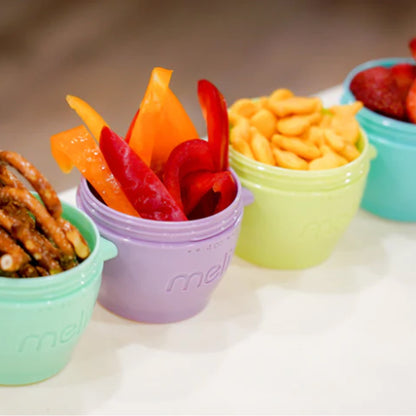 Melii Baby Snap & Go Pods - Wadah makan silikon