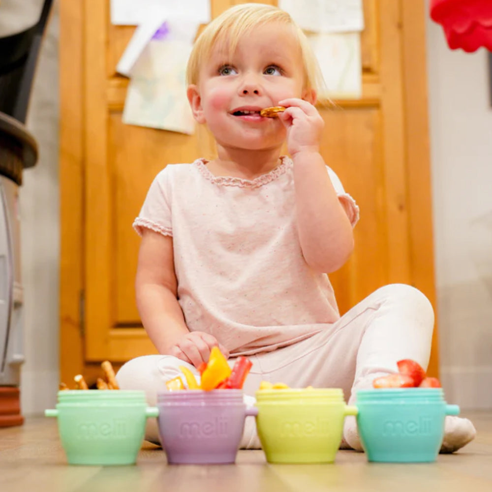 Melii Baby Snap & Go Pods - Wadah makan silikon
