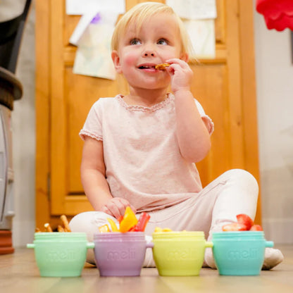 Melii Baby Snap & Go Pods - Wadah makan silikon